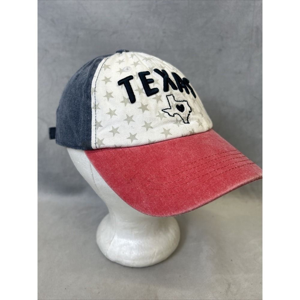 Texas‎ Home Free Ball Cap Hat Adjustable Baseball Red White Blue Stars State